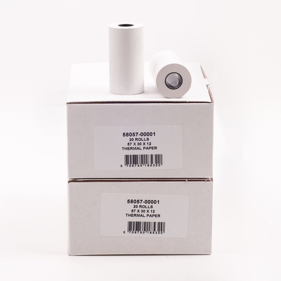 57 x 30 x 12mm Thermal Paper (Box of 20)