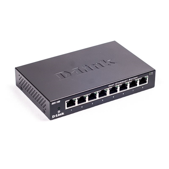 D-Link DES-108 8-Port Fast Ethernet Unmanaged Desktop Switch