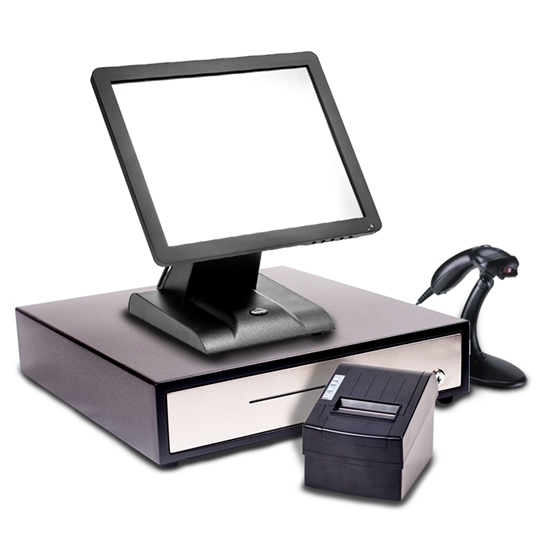 Starter POS 15” Touch Screen EPoS System with a Single Beam Scanner