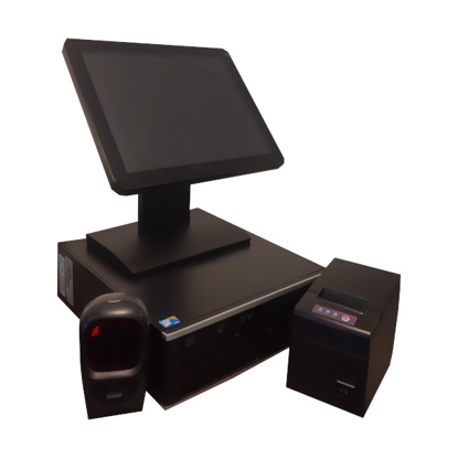 Starter POS 15” Touch Screen EPoS System with a Multi Beam Scanner